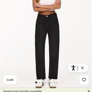 Basic Women's Black Mom Jeans